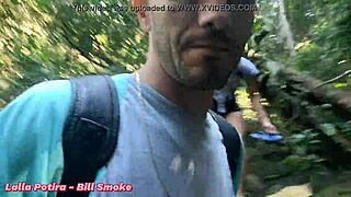 Levei novinha for forest trail anal with bill smoke