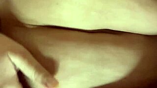 Hot blonde latina masturbates with natural tits