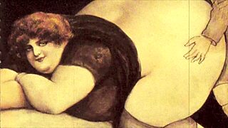 Vintage erotic drawings collection
