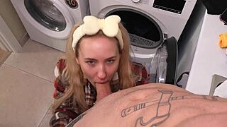 Passionate Neighbor Sex In The Laundry Room
