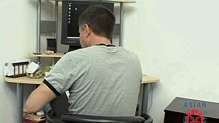 Young asian pussy ruined by older cock