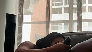 Huge cock fills tight amateur mouth deeply