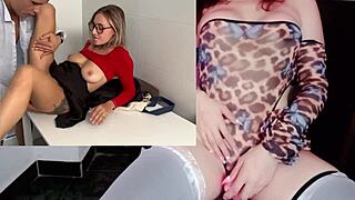 chica caliente con lentes se deja coger en la primera cita