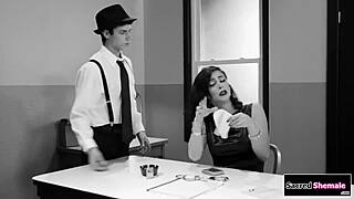 Voluptuous french tutor seducing young student