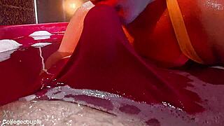 Underwater clothed sex fun