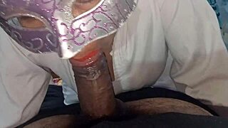 Indian guy fucks busty nurse and cums on her body