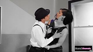 Voluptuous french tutor seducing young student