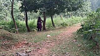 Outdoor to indoor fucking with indian village girlfriend
