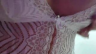 blonde latina milf uses toys for solo anal masturbation and cum