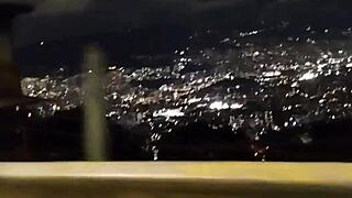 fucking petite latina in car at medellin viewpoint