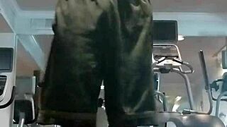 Athletic Teacher Stretches In Dorm Workout