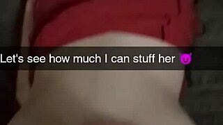 roommates girlfriend rough fucked and manhandled on snapchat