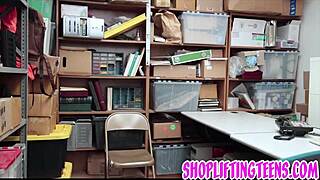 bad news teen 18+ sucking dick and getting facial after shoplifting