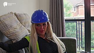 big tited realtor louise lee plays with sex toys at work