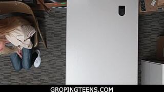 Blonde Shoplifter Caught And Fucked Hard!