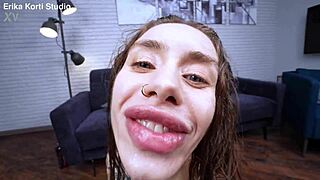 First dp fucking slut holy wood gets double penetration