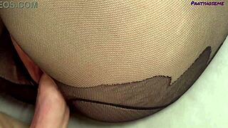 Brunette alison lip rides in pantyhose fetish