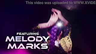 Melody marks sucks and fucks mystery saja until he fills her pussy up