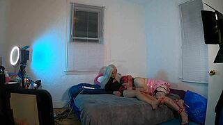 trans performer kelsey masters handles large trans cock orally