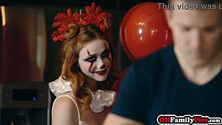 creepy teen scarlet skies rides huge cock