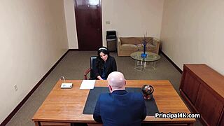 Mature Teacher Gets Juicy Pussy Attention At Office