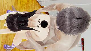 Femboy yaoi - a rabbit femboy is fucked by a big man
