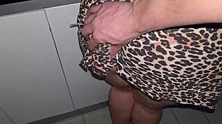 Fucked a milf in the kitchen and came on her big tits