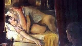 Vintage erotic art piece