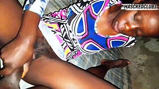 sexyrita riding masckedclub1 biggest ebony dick in her wet pussy