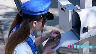 Cute short mailwoman jayden marcos