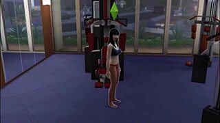 Raven works out in episode thirty