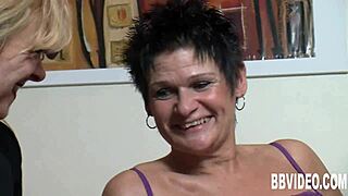 dialogic: short haired german milfs share together