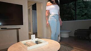 Chasing naked milf until she fucks me hard