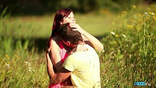 taboo stepson lies down on his stepmothers lap and she puts her tits in his face