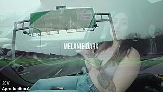 Melanie dark smokes wets panties and squirts