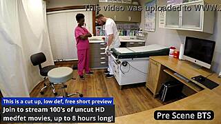 petite nurse cums hard on vibrator