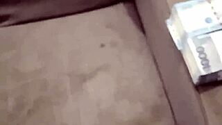food delivery girl got her creamy pussy fucked after a tip