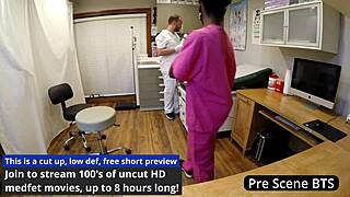 petite nurse cums hard on vibrator