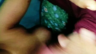 Close Up View Shows Indian Bhabhi Oral Finish