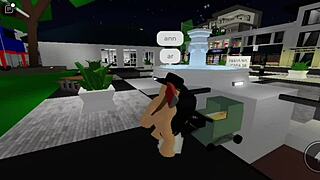 Sexo em publico na praca da cidade com plateia no brookhaven