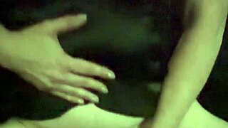 Amateur dildo riding and titfucking