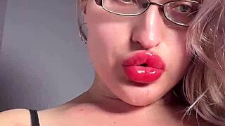Big lips long tongue lipstick dirty talking cuckjoi