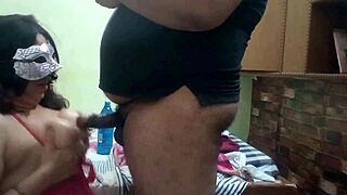 indian bhabhi teaches young lover a blowjob lesson