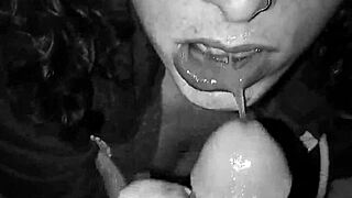My roommates girl crawls in my bed to suck my cock pov