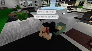 Sexo em publico na praca da cidade com plateia no brookhaven