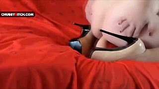 Hot and horny babe double dildo penetration