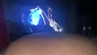 Bbw almost caught during recording session