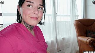 Single French Caregiver Big Ass Fucked At Home