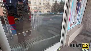 hunter picked up a girl on the street and fucked her in a store
