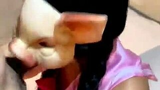 She shows blue eyes in first porn